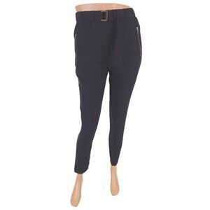 Fabiana Filippi Jogging-fit Silk Stretch Trousers Size 40 XS Womens Black $650